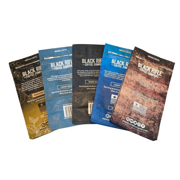 Black Rifle Coffee Company Bags for Crafting Reuse Recycle Bundle of 5 EMPTY - Picture 7 of 7